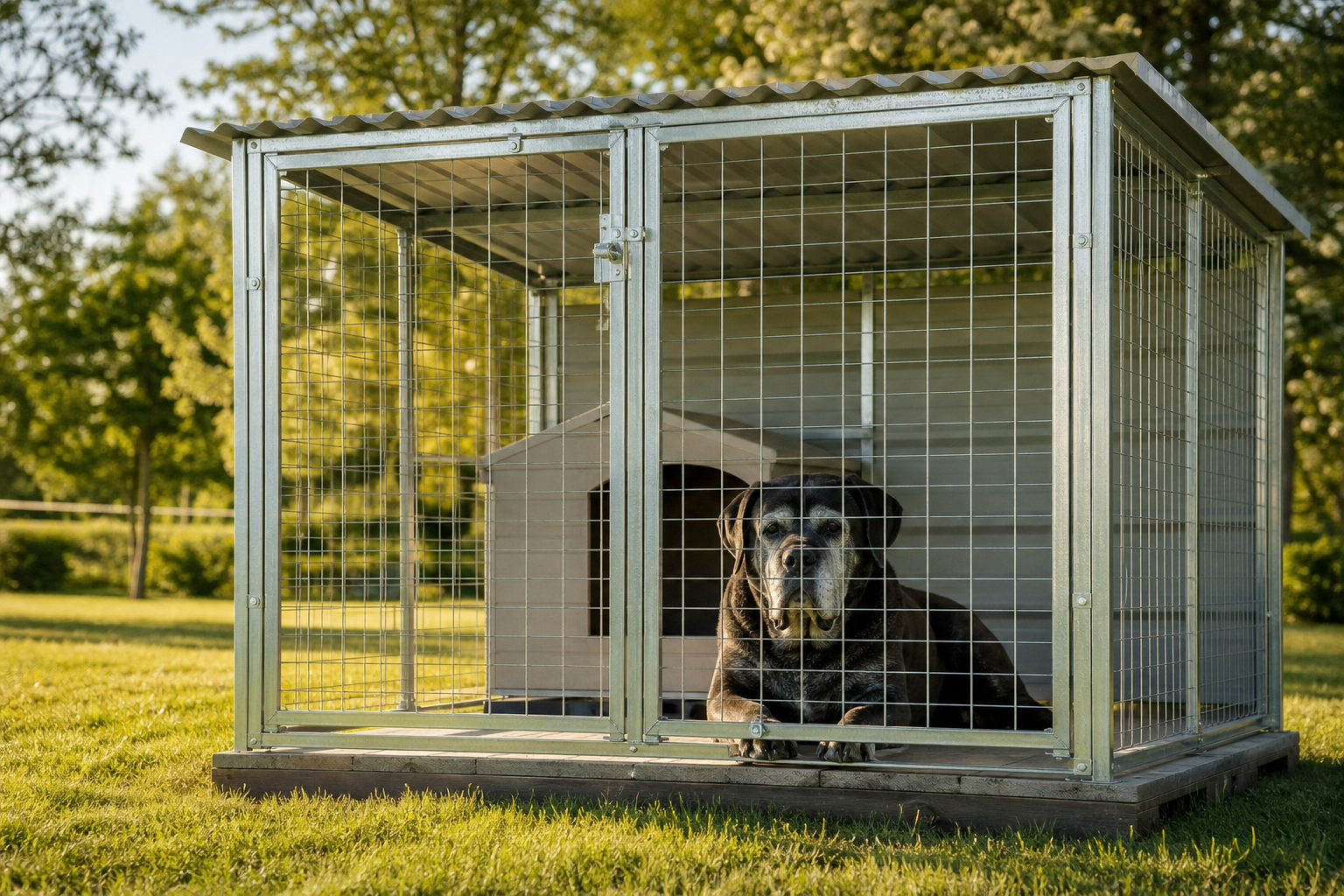 dog outdoor kennel large breeds