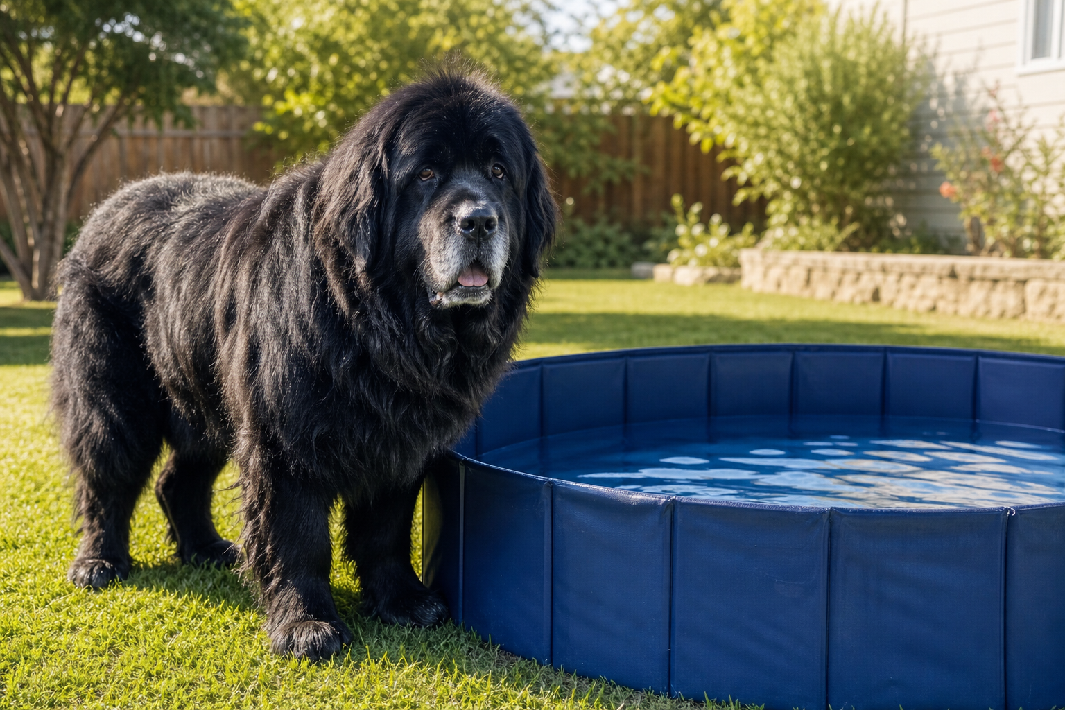 dog swimming pool large breeds