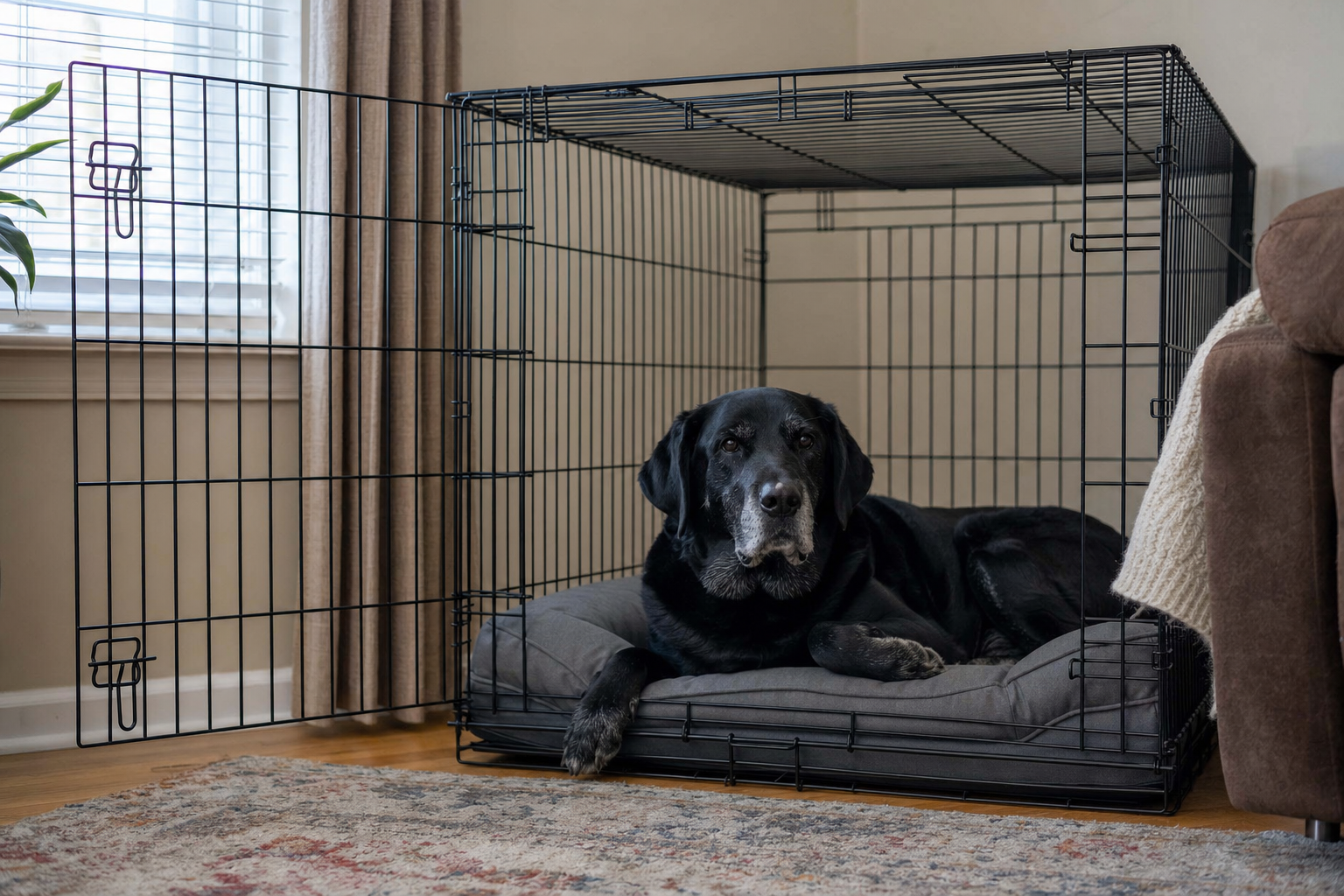 large breed crate training