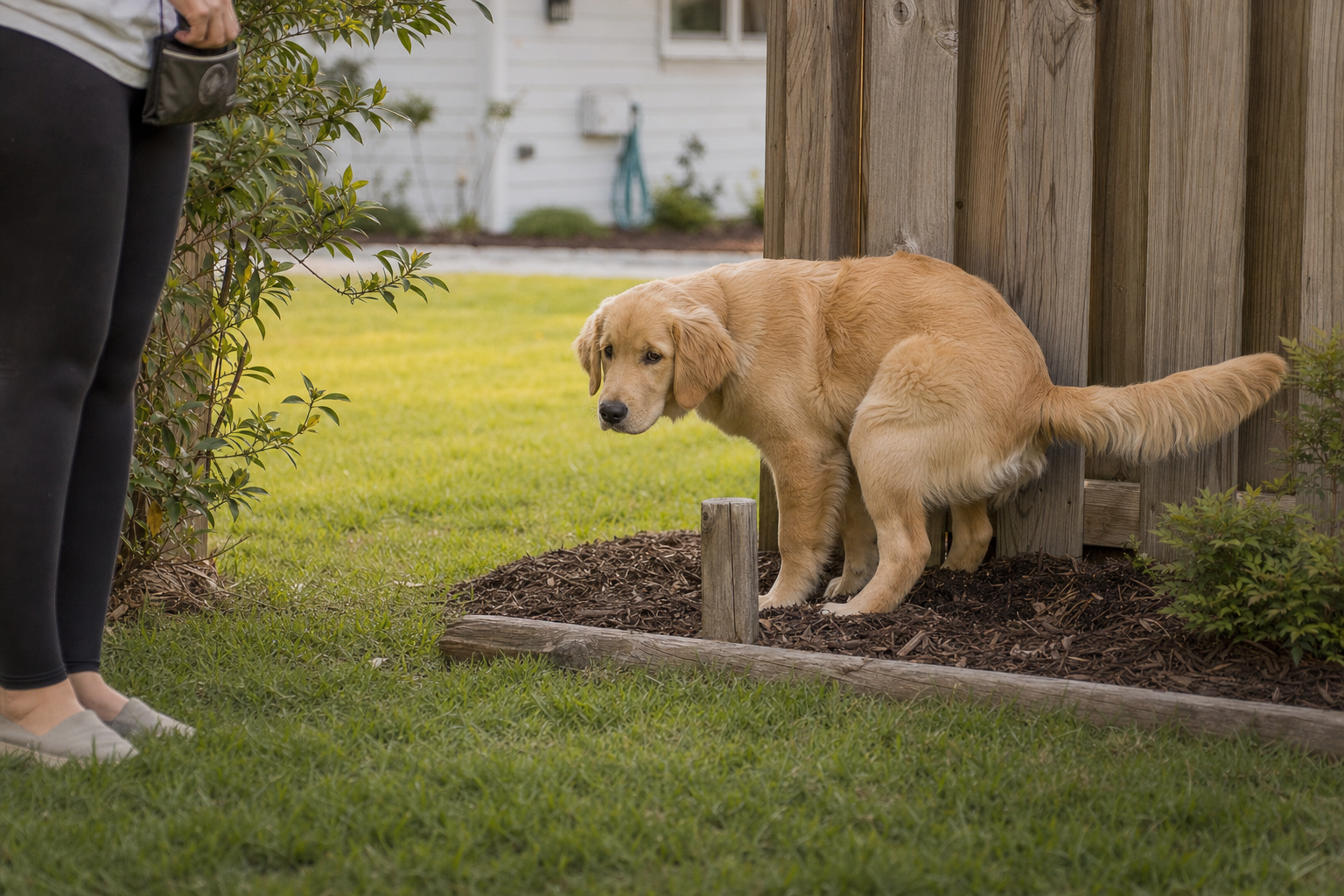 potty train large breed dog