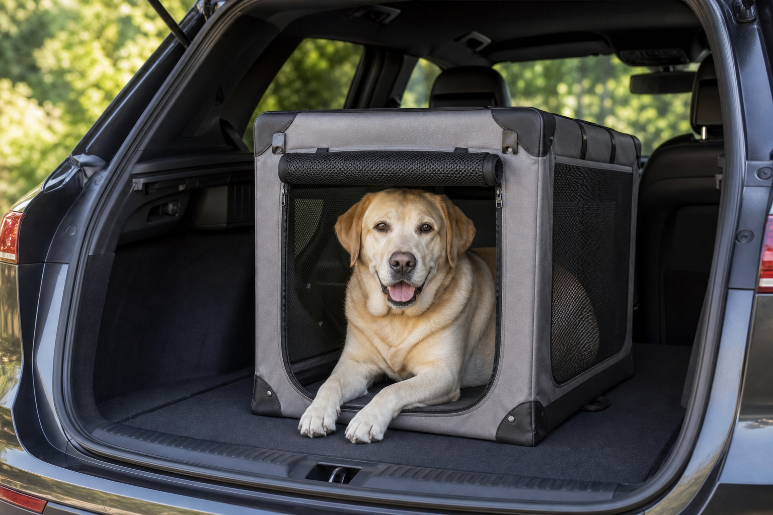 soft sided dog crate car travel
