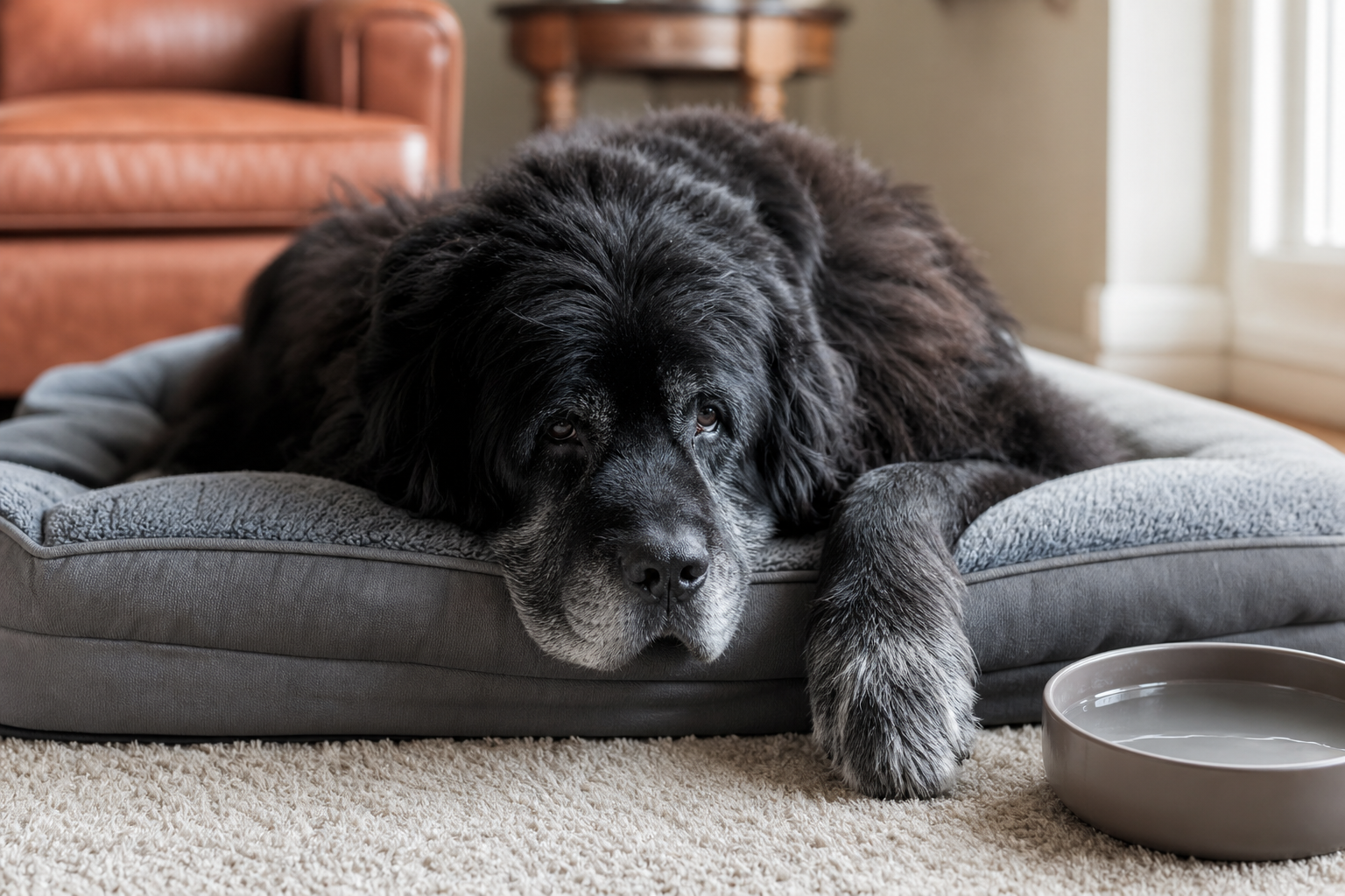 senior dog comfort at home