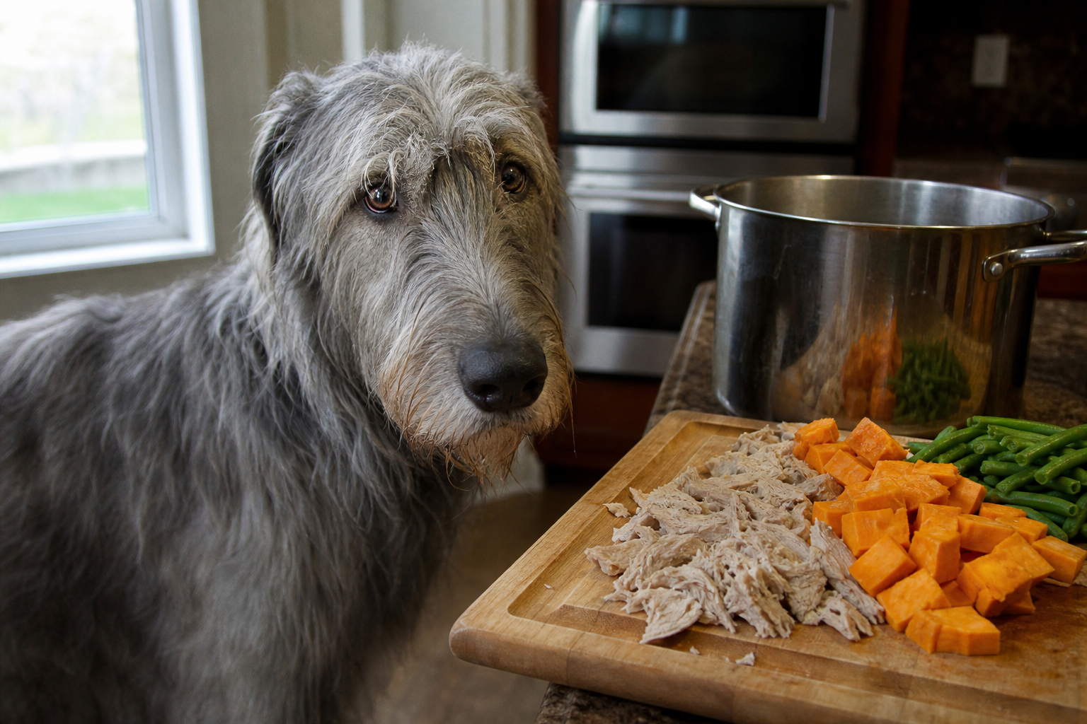 home cooking dog food large breeds
