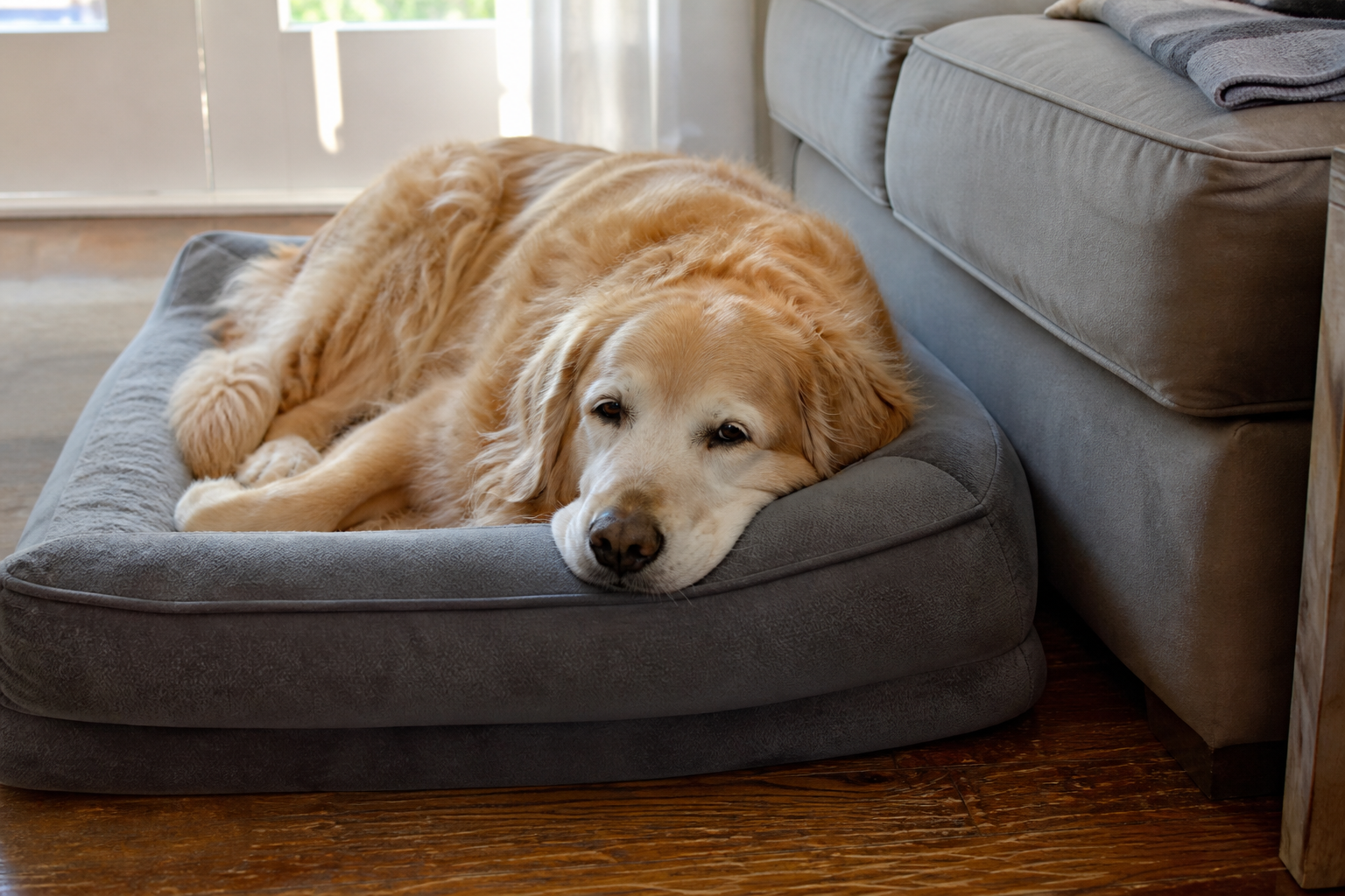 bolster dog bed