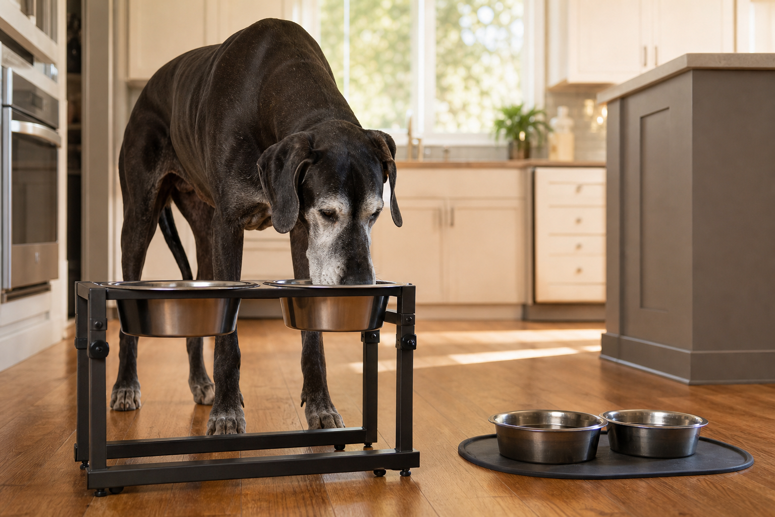 elevated bowl vs floor