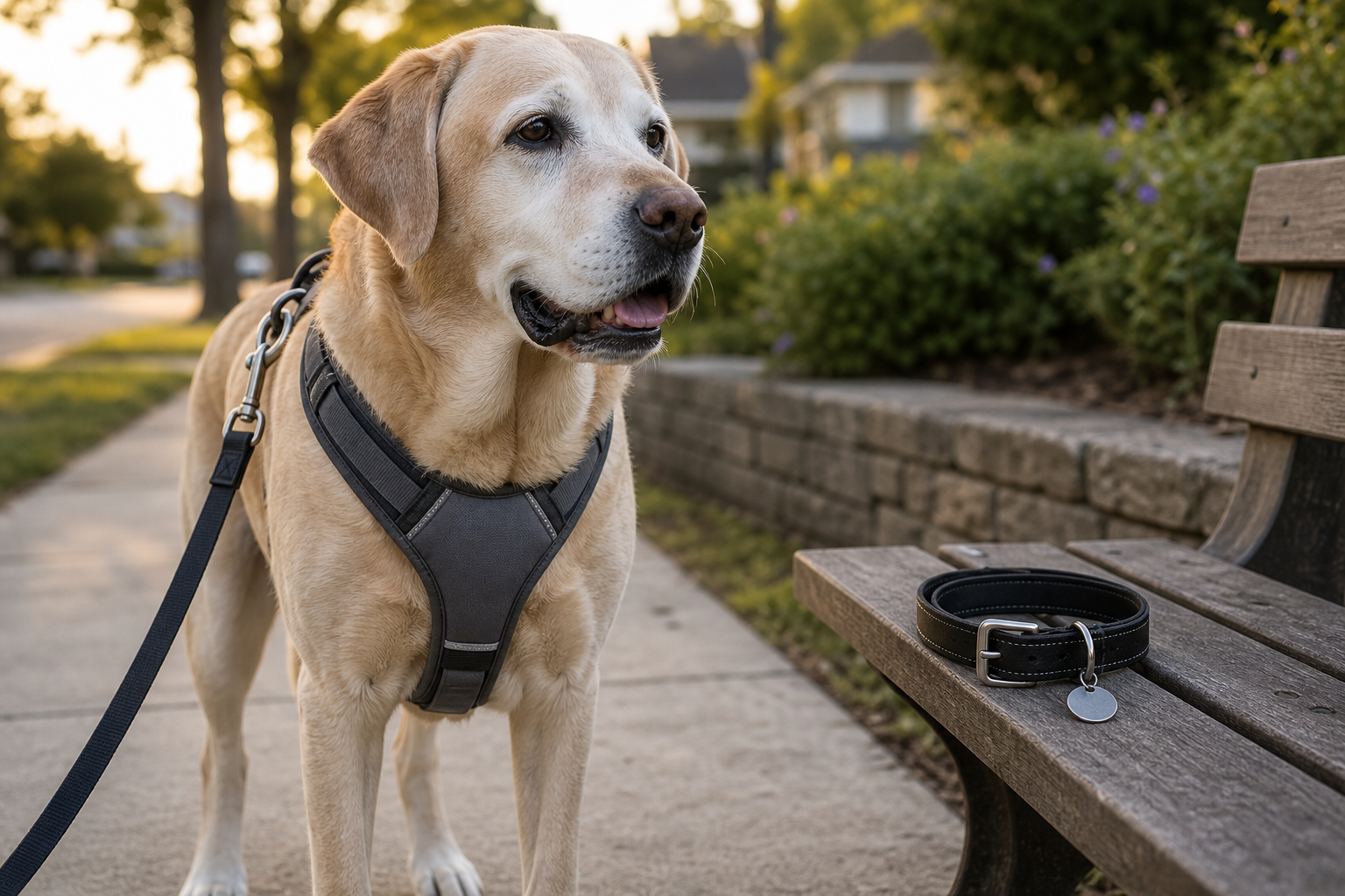 harness vs collar senior