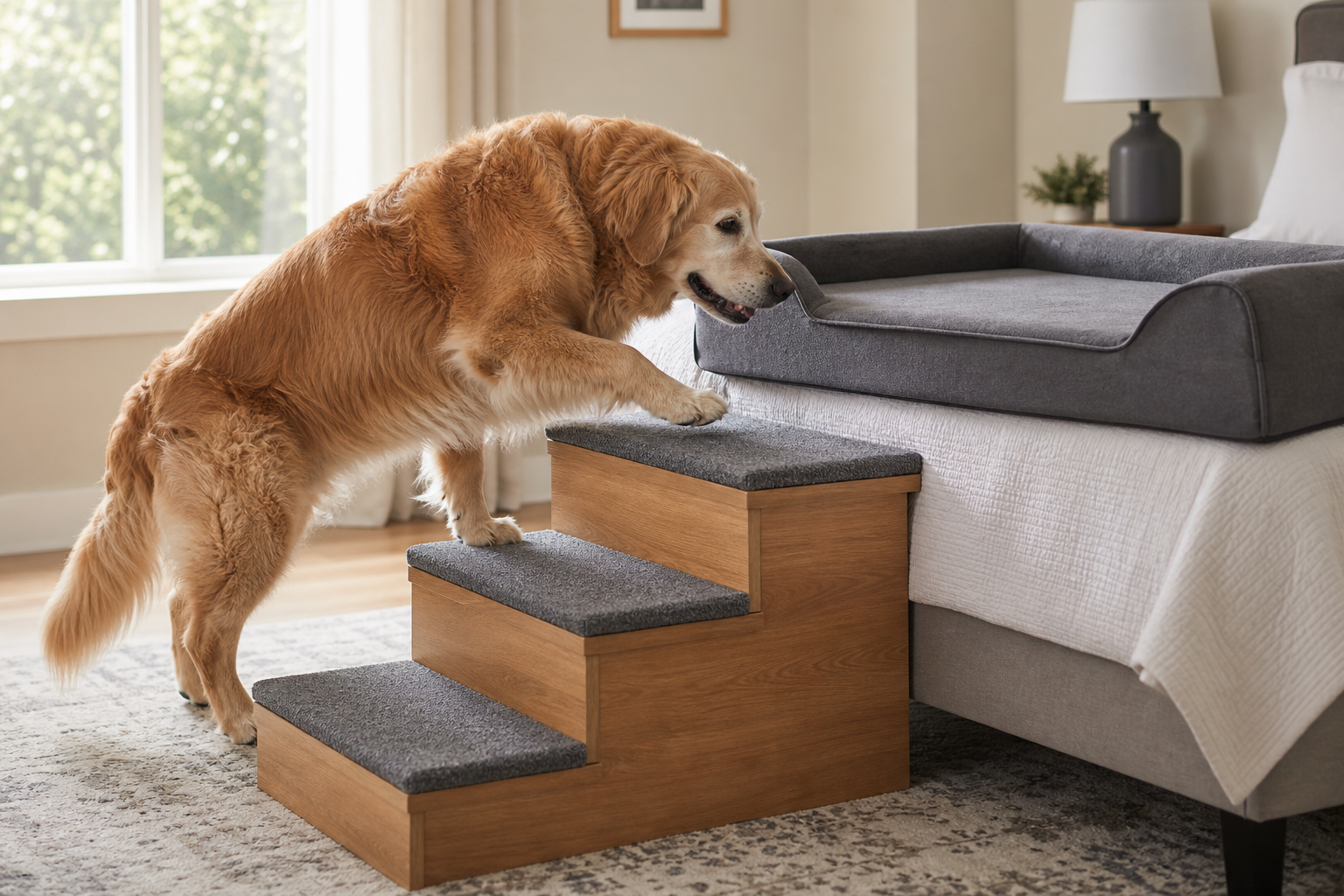 dog bed stairs large breeds